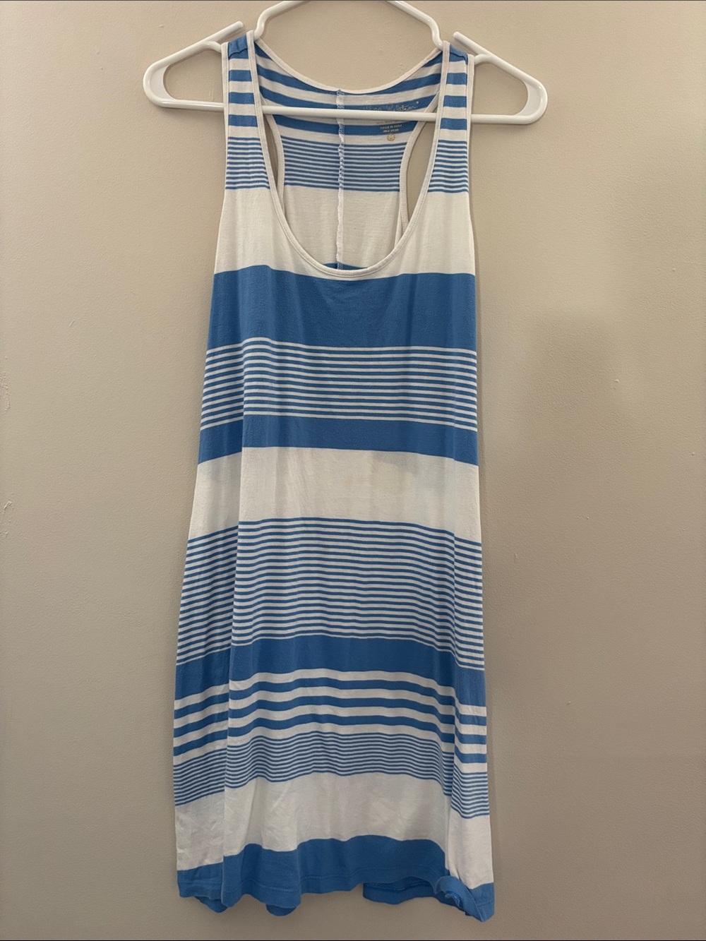 Lilly Pulitzer Blue & White Striped Racerback Dress